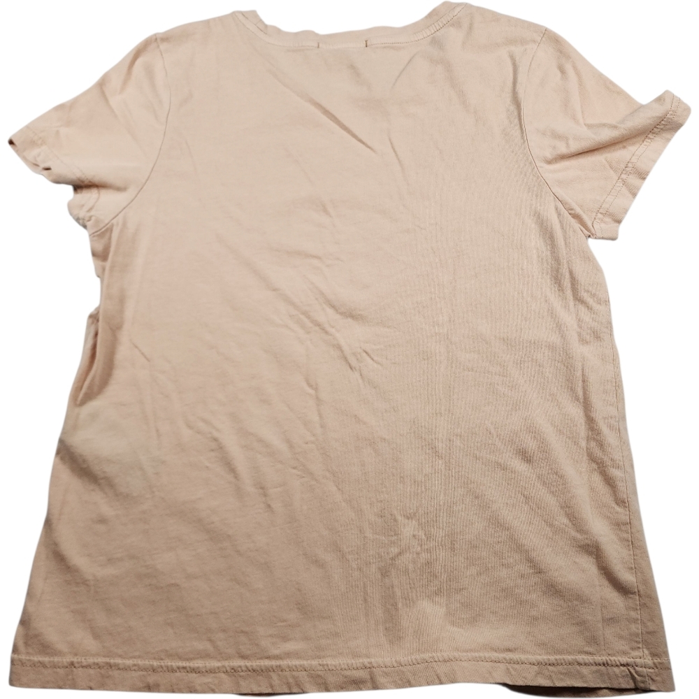 7 Diamonds Cream Tan Cotton Crewneck T Shirt Lightweight Basic Size XS - Picture 3 of 9